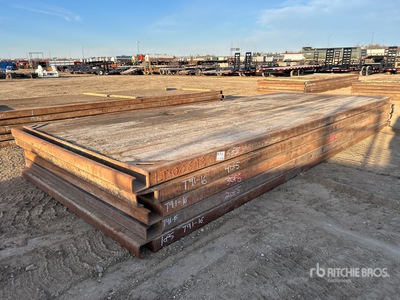 Quantity of (5) 8 Ft x 20 Ft Interlocking Rig Matten