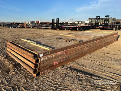 Quantity of (5) 8 Ft x 20 Ft Interlocking Rig Matten