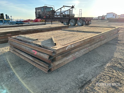 Quantity of (5) 8 Ft x 20 Ft Interlocking Rig Matten
