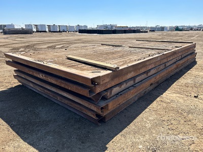 Quantity of (6) 8 Ft x 20 Ft Interlocking Rig سطح
