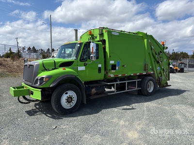 2009 International 7300 4x2 Rear Loader Waste Collection Truck