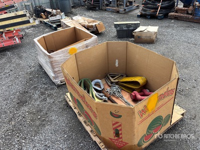 Quantity of (2) Crates of Clevis and misc hoisting equipment