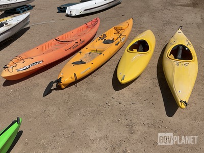 (4) Assorted Kayaks