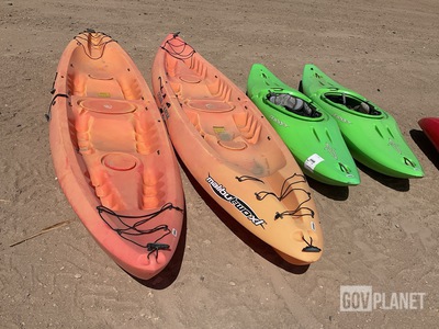 (4) Assorted Kayaks