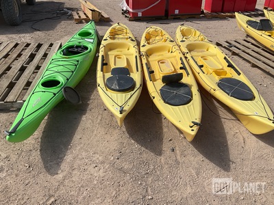 (4) Assorted Kayaks