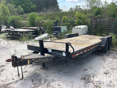 2015 Kaufman 7K22D 9990 lb 22 ft T/A Equipment Trailer