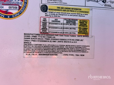 2026 East Texas 40 ft T/A Gooseneck Flatbed Trailer