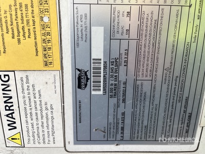 2023 Wabash 53 ft T/A مقطورة فان