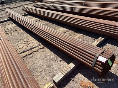 Quantity of (61) 1-5/8" 0D BLK SCH 40 x 21' Long Varios metales