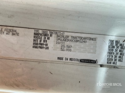 2012 Freightliner Cascadia 125 Cabina per trattore stradale