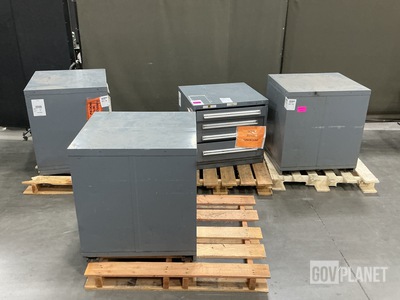 (4) Stanley Vidmar Storage Cabinets