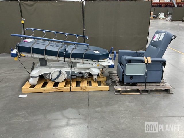 (1) Champion Recliner Chair & (1) Stryker Stretcher