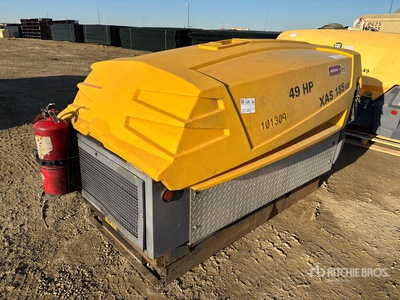 2015 Atlas Copco XAS185CD7 185 cfm Skid-Mounted Air Compressor