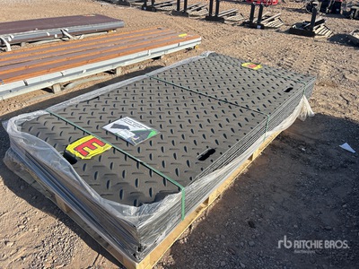 Quantity of (12) 8 Ft x 4 Ft Ground Protection Road Mat