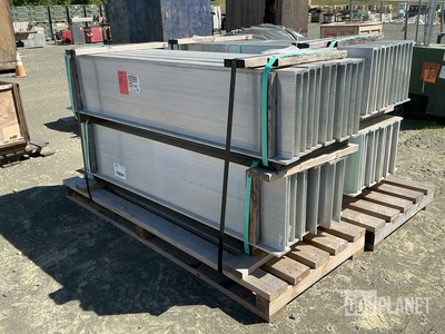 (44) 6’ 11 ½” x 16 ¾” x 4” 5083-H111 ASTM-B221 Aluminum T-Bars