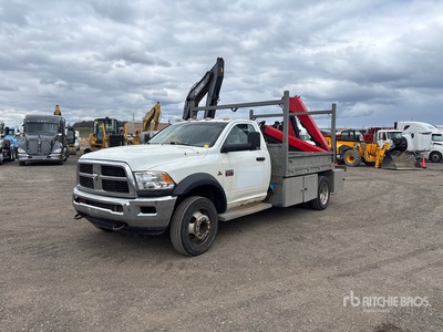 Fassi 5975 lb Knuckle Boom on 2012 Dodge Ram 5500 4x2 ブームトレーラー