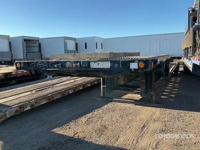 1992 Transcraft TDL 140 W2 48X102 48 ft T/A Spread Axle Single Drop Plataforma Rebajada