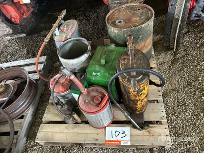 Quantity of (9) Antique Cans