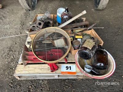 Sieve, Railway Jack, Antique Bottles and Tin Jars