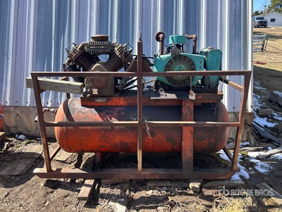 Quantity of (2) Skid-Mounted DeVilbiss Air Compressor