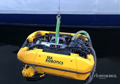 Sea Robotics Hull Bug Boat Hull Cleaning Robot on 2018 BigTex Equipment Trailer