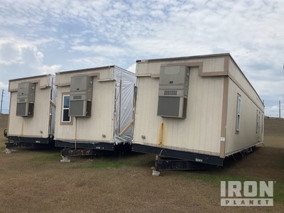 Quantity of (3) 3 Unit 56 ft x 32 ft 3 in Portable Quad/A Mobile Office