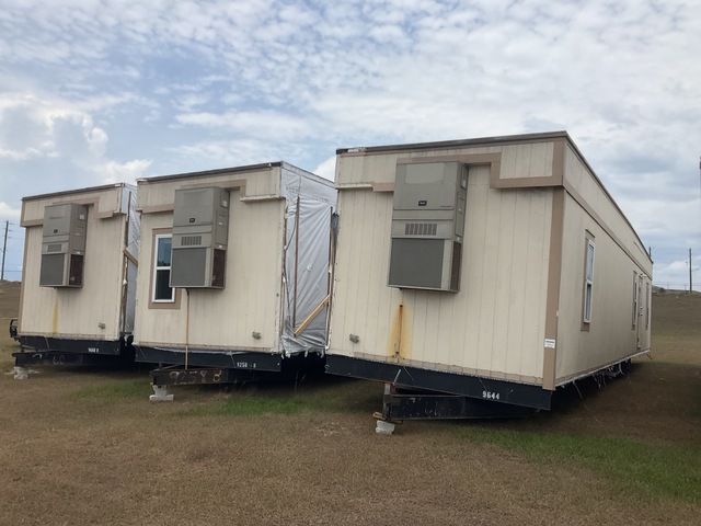Quantity of (3) 56 ft x 32 ft 3 in Portable Quad/A Mobile Office