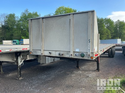 1997 East 69230 lb 48 ft T/A Spread Axle Flatbed Trailer