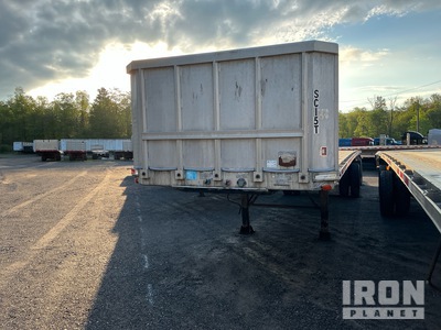 1995 Ravens 1443A69 45000 lb 43 ft T/A Spread Axle Flatbed Trailer
