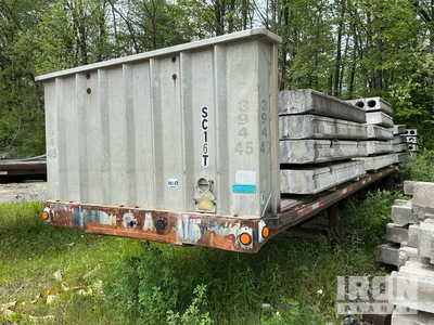 1999 Trailmobile 45 ft T/A Spread Axle Flatbed Trailer