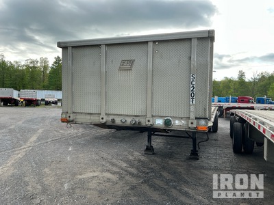1998 East 45 ft T/A Spread Axle Flatbed Trailer