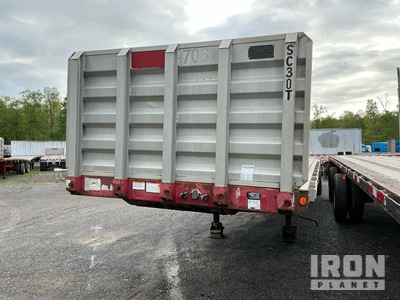 2003 Great Dane 63400 lb 48 ft T/A Spread Axle Flatbed Trailer