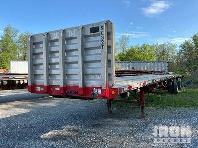 2002 Great Dane 62730 lb 48 ft T/A Spread Axle Remorque à plateau