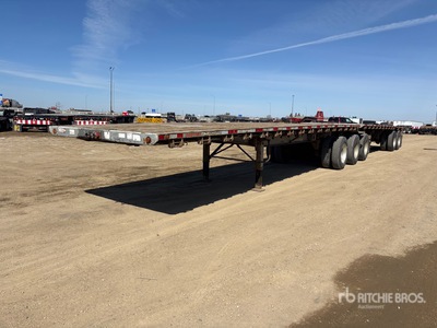 2008 Doepker 32 ft Super B-Train Lead Flatbed Trailer
