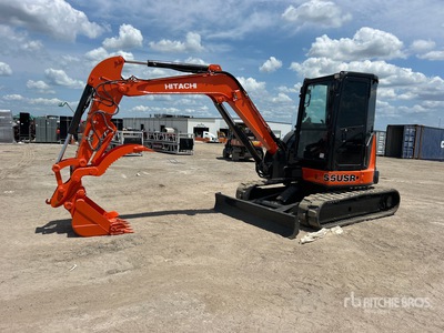 2016 Hitachi ZX55USR-5A Mini pelle hydraulique