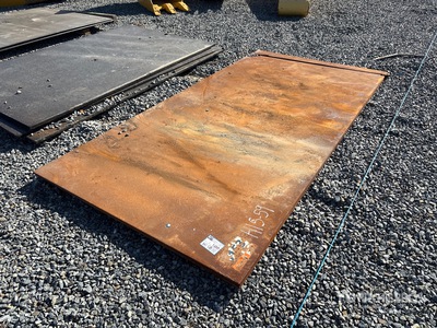 Quantity of (2) 5 ft x 10 ft Płyty stalowe