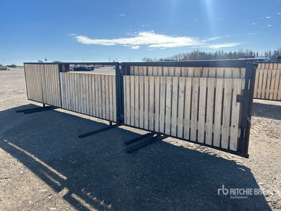Quantity of (4) 24 ft x 5 ft Wind Fence