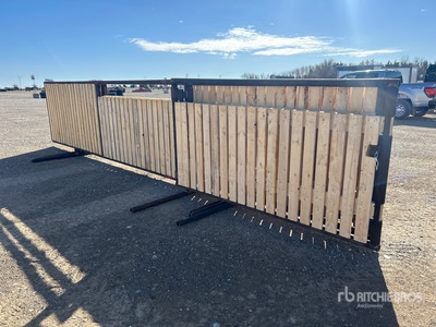 Quantity of (4) 24 ft x 5 ft Wind Fence