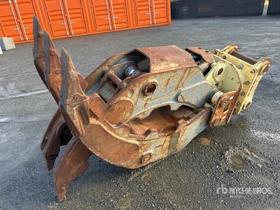 2014 AIENVIRO Q/C Excavator Grapple - Fits 25 Ton