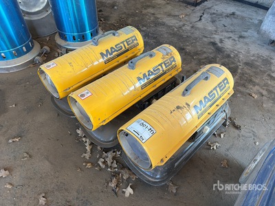 Quantity of (3) Master MH-80T-KFA 80000 BTU スペースヒーター