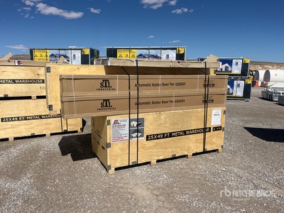 25 ft x 49 ft x 10 ft Metal Warehouse Varios, tienda, almacen, consumidor (Unused)