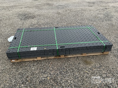 (12) SKLP SK-LJB12 Polyethylene Board Roadbed Protection Pads - Unused
