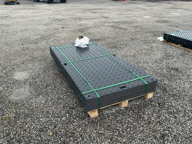 (12) SKLP SK-LJB12 Polyethylene Board Roadbed Protection Pads - Unused