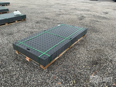 (12) SKLP SK-LJB12 Polyethylene Board Roadbed Protection Pads - Unused