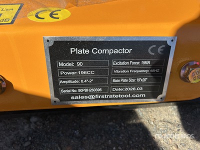 2026 SDLOOL SL90 Vibratory Plate Compactor (Unused)