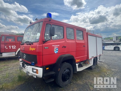 1990 Mercedes Benz 917 4x4 Crew Cab Fire Truck