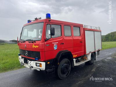 1990 Mercedes Benz 917 4x4 Crew Cab Camión de bomberos