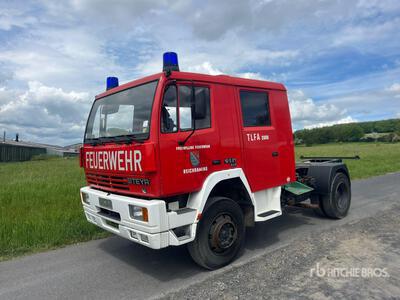 1987 Steyr 12S21 4x4 Crew Cab Camión de bomberos