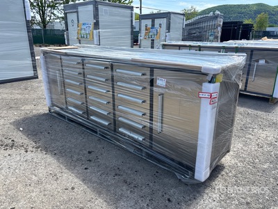 2026 Suihe NWB-18DS-2B -10 9 ft 4 in 18-Drawer Workbench (Unused)
