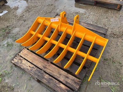 2026 GIYI 44 in Excavator Rake - Fits Cat 305 (Unused)
